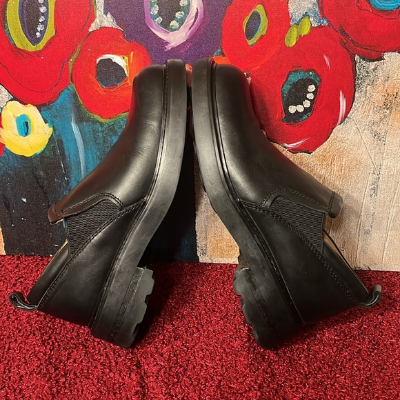 Frye Captain Black Leather Chunky Slip on shoe size 8 main image 14